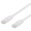 DELTACO 50m U/UTP Cat6 laitekaapeli, valkoinen cat6 verkkokaapeli RJ45