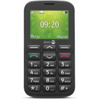 Doro 1380  musta puhelin takuu 2v ENGLANTI VENÄJÄ SAKSA