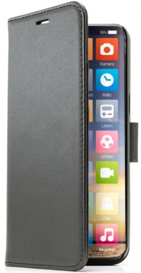 Screenor Samsung Galaxy A25 5G älypuhelimen kanssa yhteensopiva musta suojakotelo