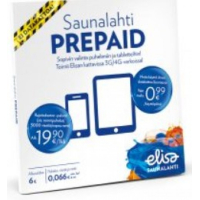 Elisa Saunalahti Prepaid netti 1kk 100 Mbit/s rajaton käyttö Suomessa