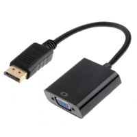Smartte DisplayPort uros - VGA Naaras Adapterijohto, musta