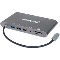 Alternative view of Manhattan USB-C PD 7-in-1 USB hub