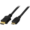 Deltaco 2m HDMI-kaapeli 19-pin uros-HDMI 19-pin uros, 4K, Ultra HD, Ethernet, 3D, paluuääni, musta, 2m
