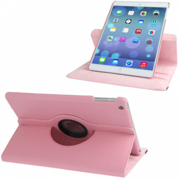 iPad air / air 2 / iPad 9.7 2017 & 2018 pinkki suojakotelo Litchi