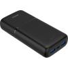 Deltaco Powerbank pikalatauksella, 3 porttia, 2x USB-A 18W, 1x USB-C PD 20W, 20 000 mAh musta