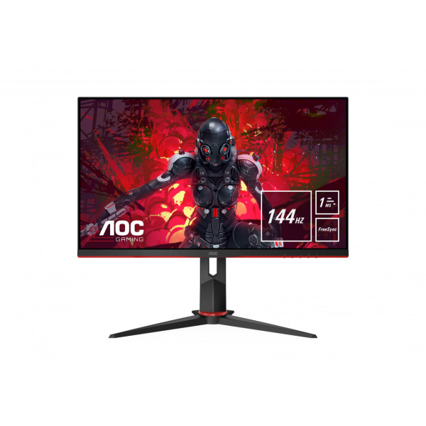AOC 27", 144Hz Full HD pelinäyttö, HDMI / DisplayPort, 1000:1, 1ms, IPS-paneeli, Freesync Premium, Gsync yhteensopiva, 27G2U