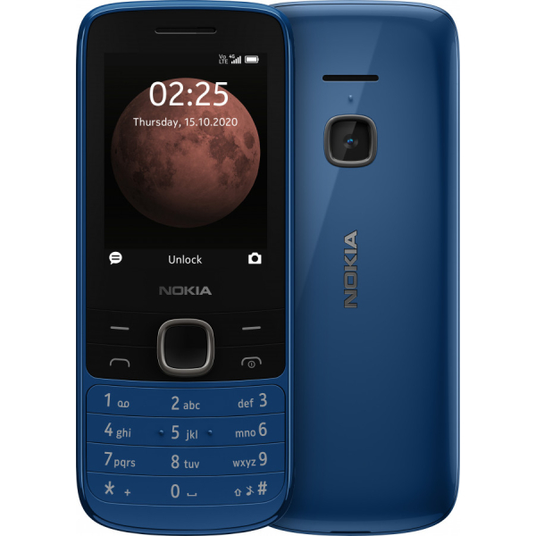 Nokia 225 4G Dual-SIM -peruspuhelin sininen