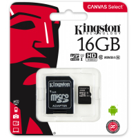 Kingston microSD-kortti, 16GB Class 10