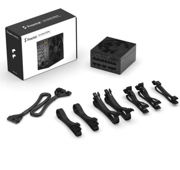 Fractal Design 750W Ion 80 Plus Gold, täysin modulaarinen ATX-virtalähde - Image 3