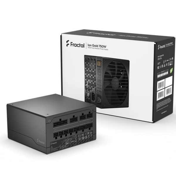 Fractal Design 750W Ion 80 Plus Gold, täysin modulaarinen ATX-virtalähde