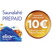 Elisa saunalahti prepaid-latausseteli 10 euroa