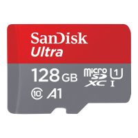 SANDISK Ultra 128GB microSDXC 120MB/s A1 Class 10 UHS-I + SD Adapter