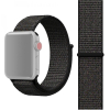 Smartte Apple Watch Series 7 45mm / 6 & SE & 5 & 4 44mm / 3 & 2 & 1 42mm, Magic Stick Sport Loop‑ranneke (musta)