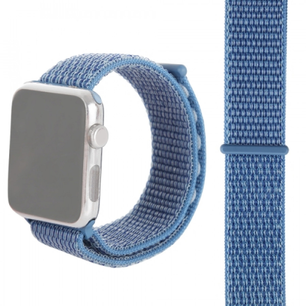 Apple Watch 5 & 4 40mm / 3 & 2 & 1 38mm, Magic Stick Sport Loop‑ranneke (sinivihreä)