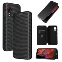 Smartte Samsung Xcover 5 hiilikuitu kuviolla suojakotelo (musta)