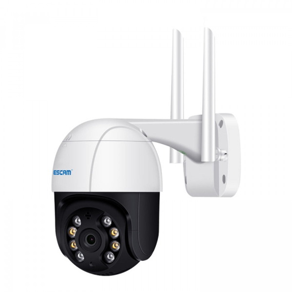 ESCAM QF518 5MP Smart WiFi IP-kamera, Ai henkilö tunnistus / Automaattinen seuranta / Yönäkö kaksoisvaloilla, Kaksisuuntainen Audio / MicroSD, IP66, ONVIF, iCsee APP