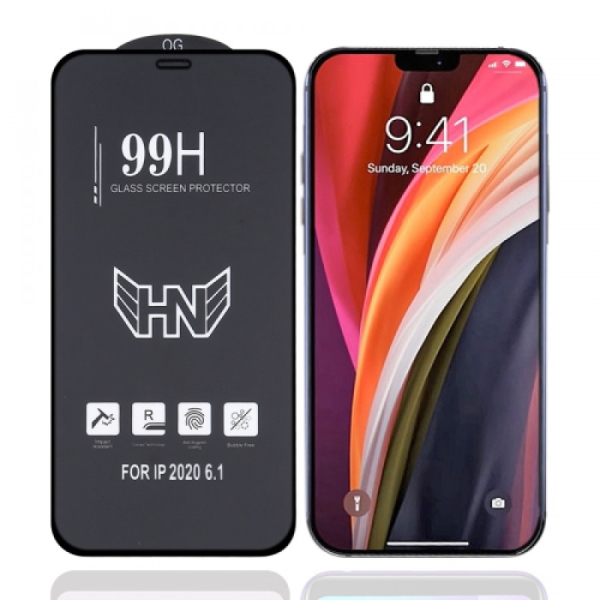 Smartte iPhone 12 / 12 Pro panssarilasi alumiinikehyksellä