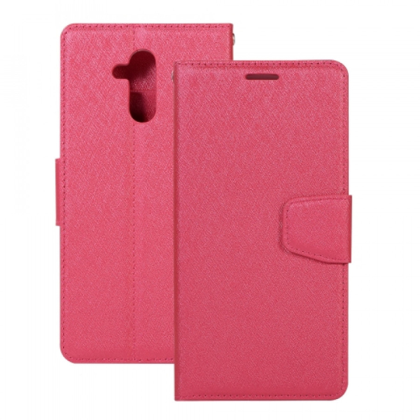 Huawei Mate 20 Lite, magenta suojakotelo, jossa 3 korttipaikkaa & lompakko & valokuvakehys