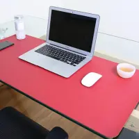 PVC Leather Mouse Pad Keyboard Pad Computer Desk Mat Red Yellow