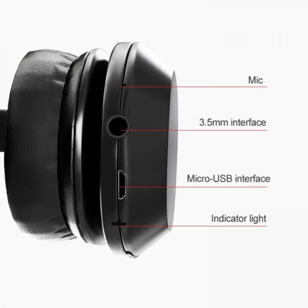 Lenovo HD1000 Stereo Wireless Bluetooth kuulokkeet, jopa 20 tuntia soittoaika, musta - Image 2