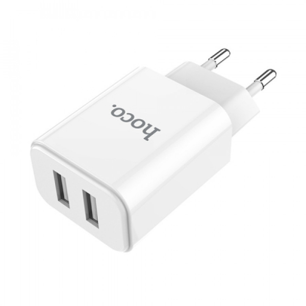 HOCO C62A 5V 2.1A Dual USB seinälaturi