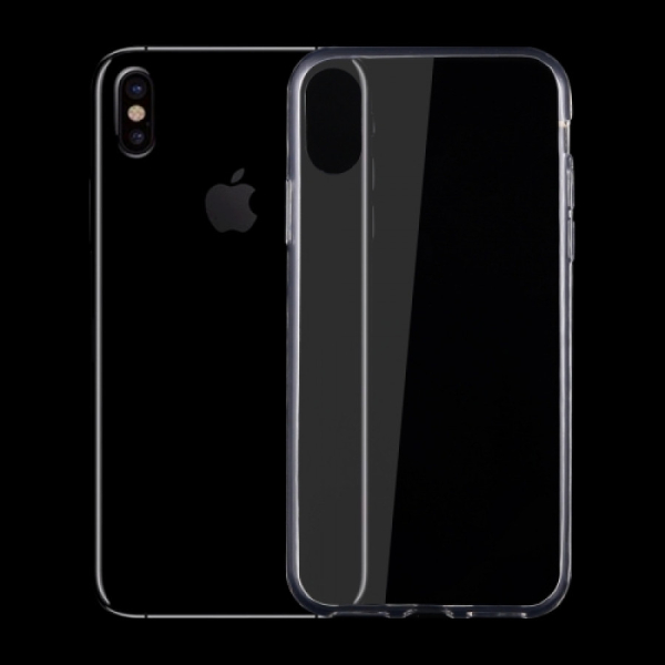 Apple iPhone X / iPhone XS Erittäin ohut läpinäkyvä TPU suojakuori (läpinäkyvä) 0,75mm