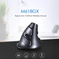 M618GX Wireless Ergonomic Vertical Mouse 1600DPI Optical Mouse Delux Hiiri