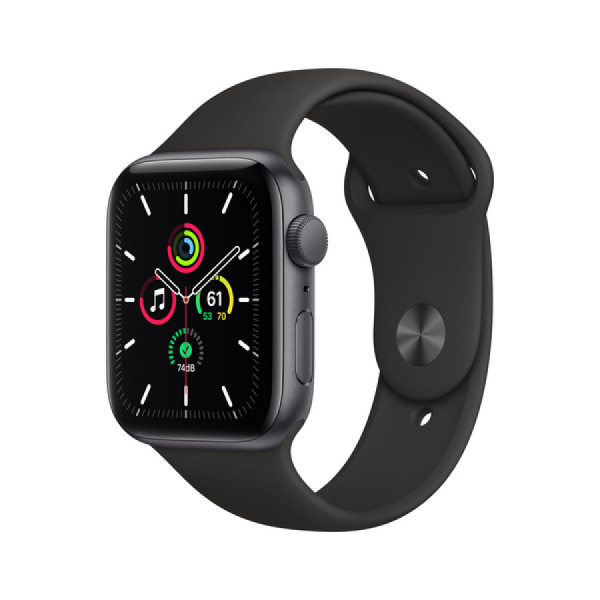Käytetty Apple Watch SE GPS, 44mm Space Gray Aluminium Case Regular takuu 1kk