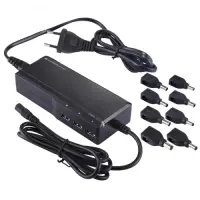 90W kannettavan yleislaturi, jossa 3 USB-porttia ja 8 erilaista vaihtopäätä, SUNGSA090TD-3BP