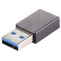 Alternative view of Smartte USB-A 3.0 uros ↔ Type-C / USB-C naaras adapteri (musta)