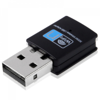 Smartte, 300 Mbps Wireless 802.11N USB Wlan Nano-sovitin (musta)
