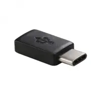 USB-C / Type-C MicroUSB adapteri (Musta)
