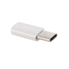 USB-C / Type-C MicroUSB adapteri (valkoinen)