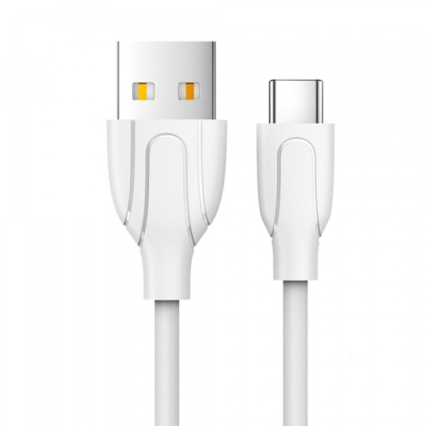 MicroUSB johto 1m 2.4A Valkoinen