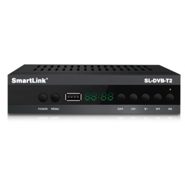 SmartLink SL-DVB-T2/C Antenniverkon tai kaapeliverkon digiboksi, USB-tallentava