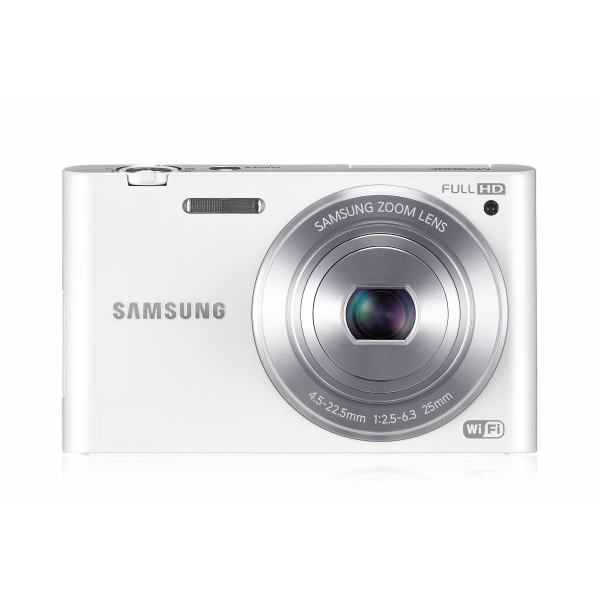 Käytetty Samsung MV900, 16Mpix, 5x optinen Zoom, Wi-fi, some, sposti, valkoinen, digikamera takuu 1kk