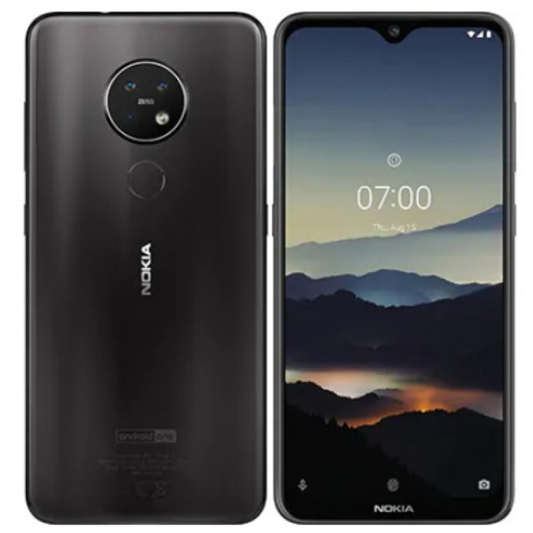 Nokia 7.2 64GB/4GB Dual-Sim -puhelin, musta