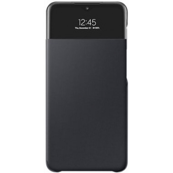 Samsung A32 5G S-View Wallet Cover alkuperäinen suojakotelo, musta