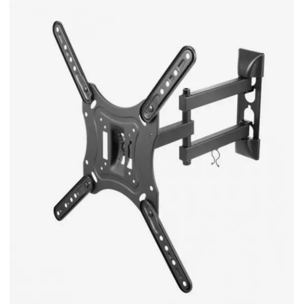 DELTACO OFFICE Full-Motion Seinäkiinnike Wall Mount, tilt, swivel, 23"-55", 30 kg, black Seinäkiinnikkeet näytöille