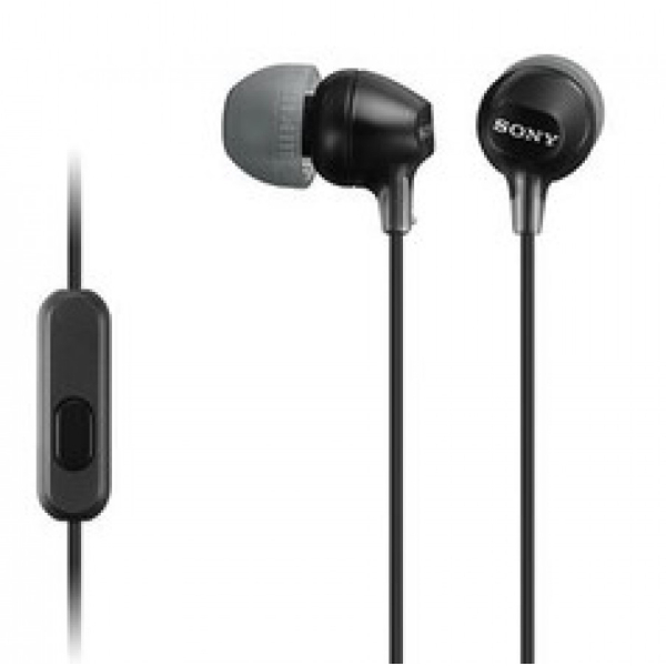 Sony nappikuuloket, MDR-EX15AP, Musta