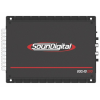 Soundigital SD800.4D EVO 4ohm, 4Ω: 4x 110W RMS, mono 4Ω: 2 x 400 W RMS