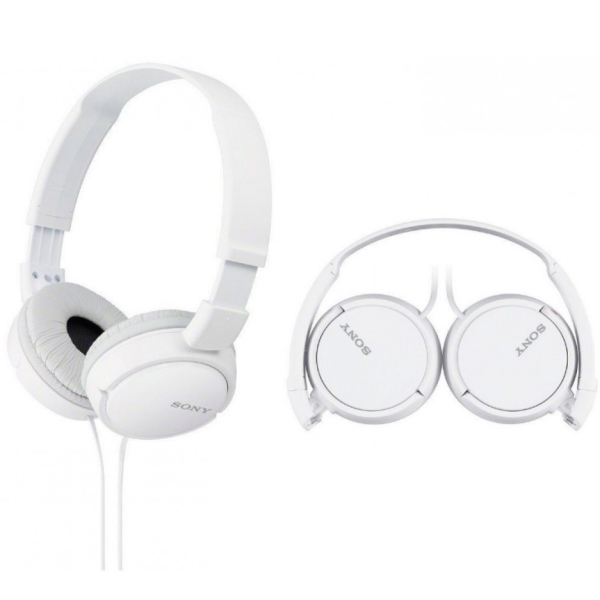 SONY Sankakuulokkeet MDR-ZX110, valkoinen