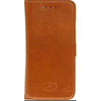 Insmat Premium Flip Case Apple iPhone SE 3 SE 2 ja SE 8/7/6/6S suojakotelo Aitoa nahkaa. Ruskea