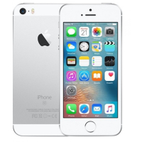 iPhone SE 32GB akku 100%  valkohopea, käytetty, toimivuustakuu 1kk