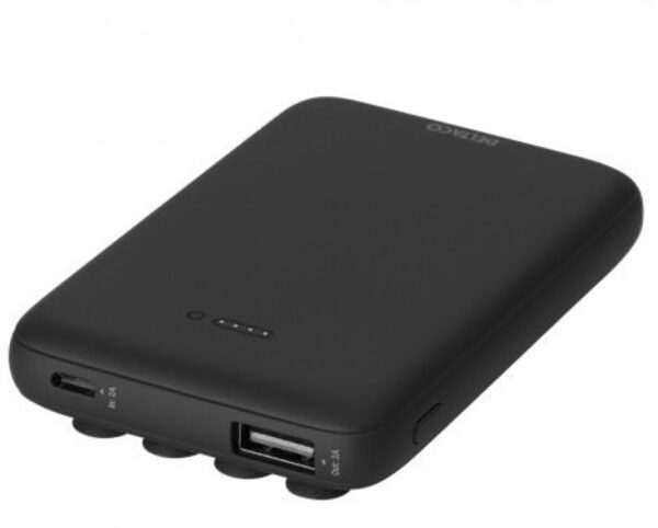 DELTACO varavirtalähde 5000 mAh, Qi 5W, imukuppi, 1x USB-A, Micro USB - Image 3