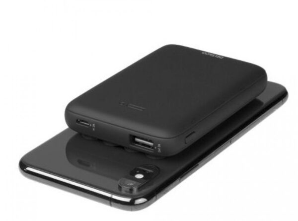 DELTACO varavirtalähde 5000 mAh, Qi 5W, imukuppi, 1x USB-A, Micro USB - Image 2