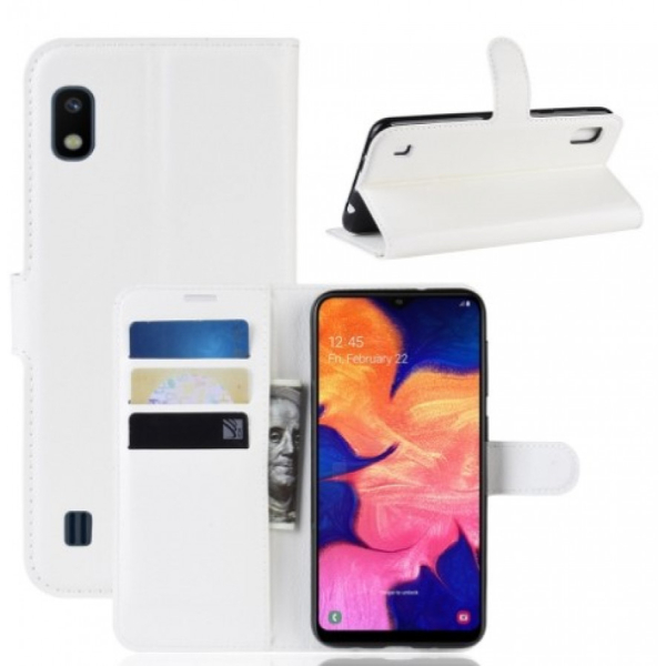 Samsung A10 suojakotelo Litch valkoinen