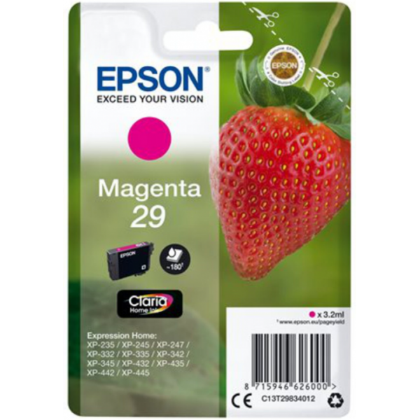 Epson 29 Magenta mustepatruuna