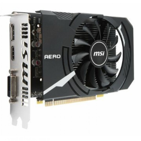 MSI GeForce GTX 1050 Ti AERO ITX - 4GB GDDR5 RAM - Näytönohjain