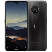 Käytetty Nokia 7.1 64gb hopea takuu 1kk kunto hyvä